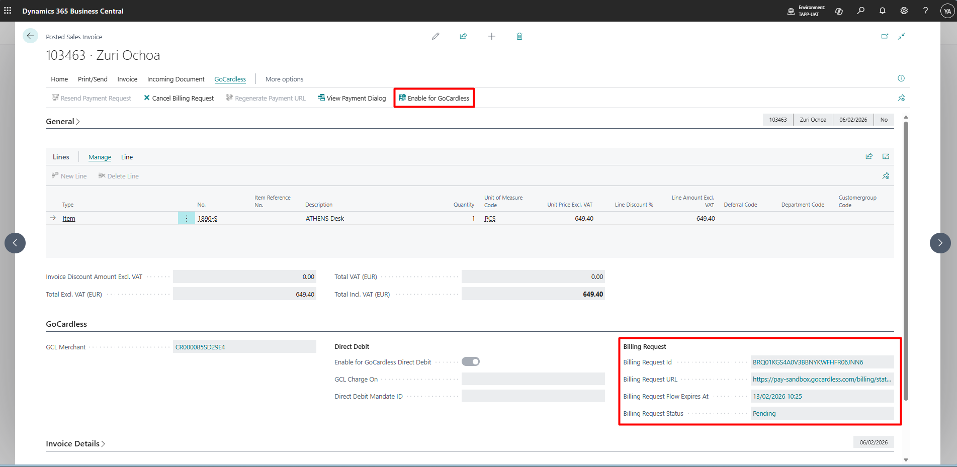 Converting Billing Request Invoices to Payments - Bluefort Learn