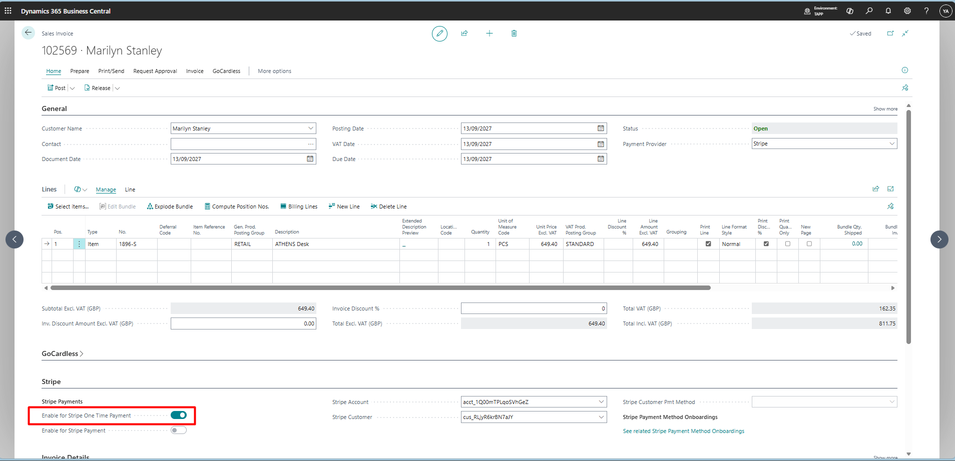 Generate a Stripe One Time Payment - Bluefort Learn